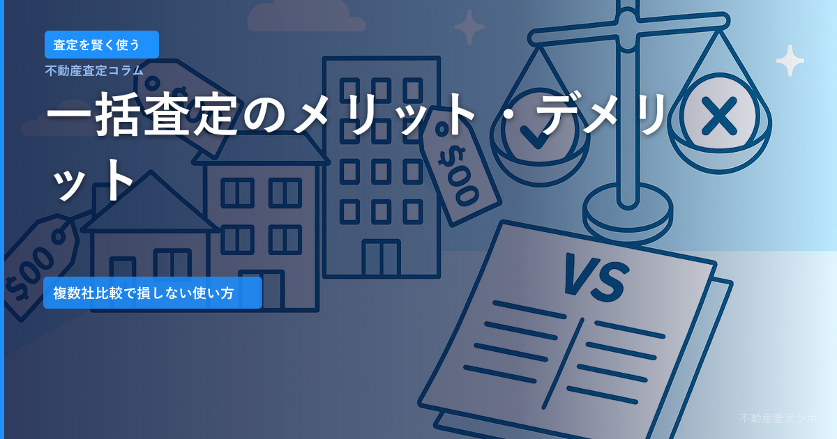 一括査定のメリット・デメリット｜複数社比較で損しないための使い方