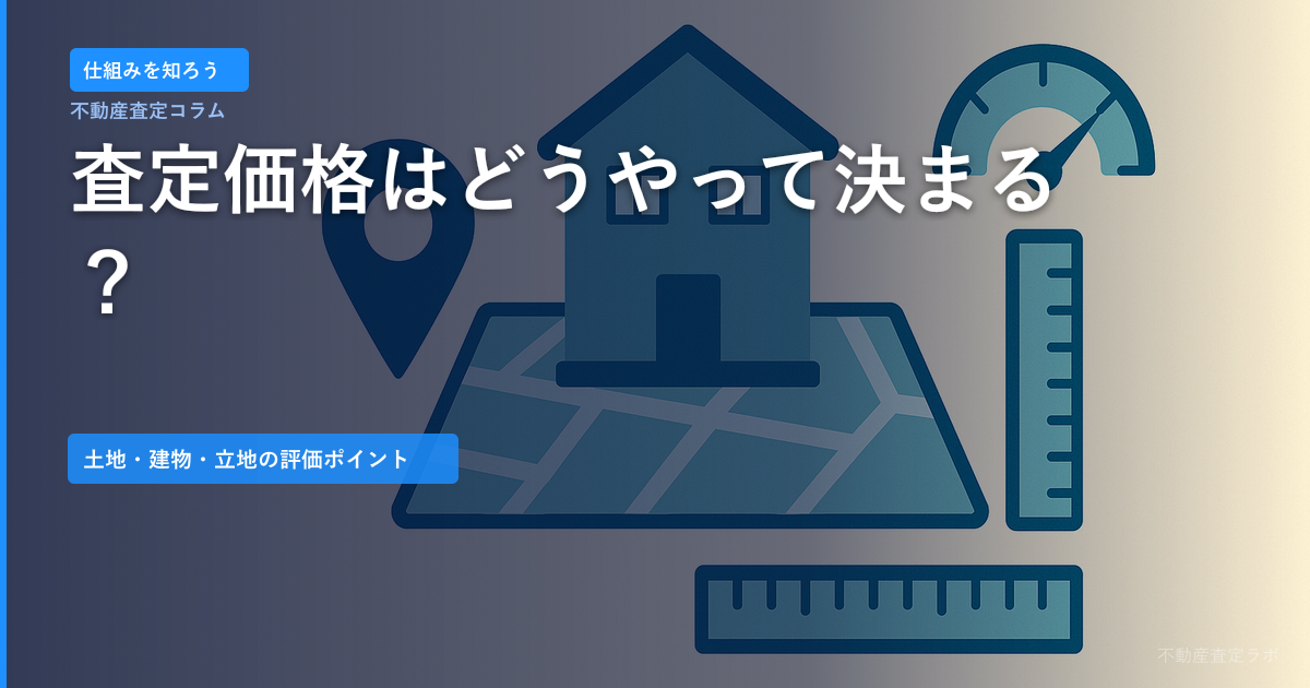 査定価格はどうやって決まる？土地・建物・立地の評価ポイントを解説